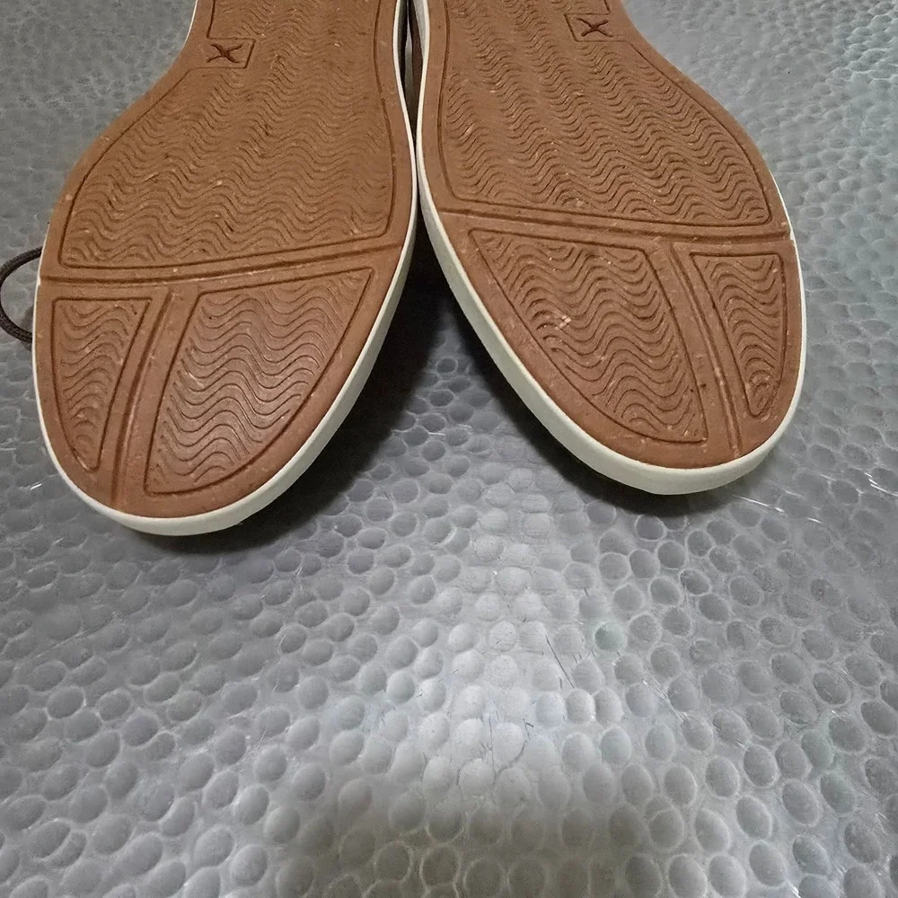 Twisted X Mens Boat Shoe Ultralite X Lion Tan Leather Loafers MBX0003 Size 9.5M